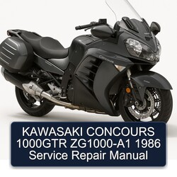 1986 Kawasaki Concours Models 1000GTR Zg1000-a1 Service Repair Workshop Manual PDF