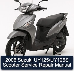 2006 Baotian Suzuki Uy125/uy125s Scooter Service Repair Workshop Manual PDF