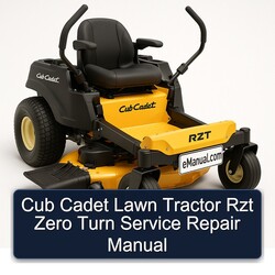 Cub Cadet Lawn Tractor Rzt Zero Turn Service Repair Workshop Manual PDF