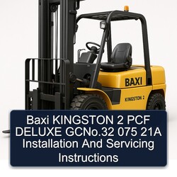 Baxi Kingston 2 PCF Deluxe Gcno.32 075 21A Installation Servicing Service Repair Workshop Manual PDF