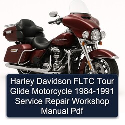 1984-1991 Harley Davidson Fltc Tour Glide Motorcycle Service Repair Workshop Manual PDF