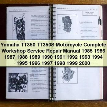 1985-2000 Yamaha TT Models TT350 TT350S Motorcycle Service Repair Workshop Manual PDF
