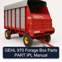 Gehl 970 Forage Box Parts Part IPL Service Repair Workshop Manual PDF
