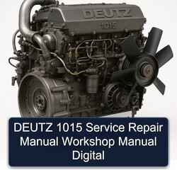 Deutz 1015 Digital Service Repair Workshop Manual PDF