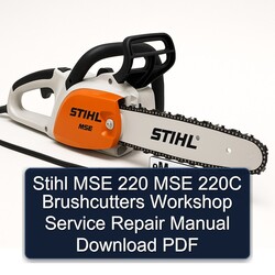 Stihl MSE 220 220C Brushcutters Service Repair Workshop Manual PDF