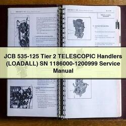 JCB 535-125 Tier 2 Telescopic Handlers (LOADALL) SN 1186000-1200999 Service Repair Workshop Manual PDF