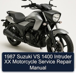 1987 Suzuki Intruder Vs 1400 Xx Motorcycle Service Repair Workshop Manual PDF