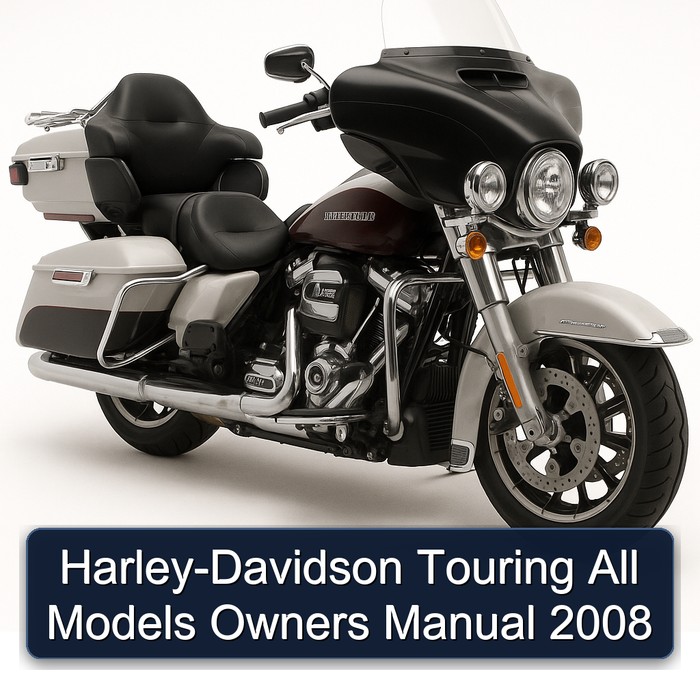 2008 Harley Davidson Touring Harley-davidson All Models Owners Owner's Manual PDF