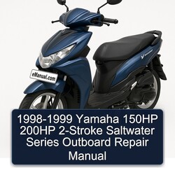 1998-1999 Yamaha 150HP 200HP 2-stroke Saltwater Series Outboard Service Repair Workshop Manual PDF