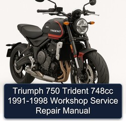 1991-1998 Triumph Trident 750 748CC Service Repair Workshop Manual PDF