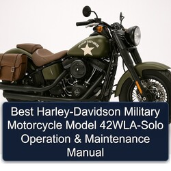 Harley Davidson Military Best Harley-davidson Motorcycle Model 42WLA-SOLO Operation Service Repair Workshop Manual PDF