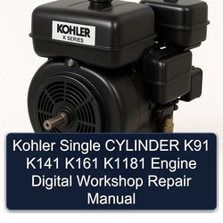 Briggs And Stratton Single Cylinder Kohler K91 K141 K161 K1181 Engine Digital Service Repair Workshop Manual PDF