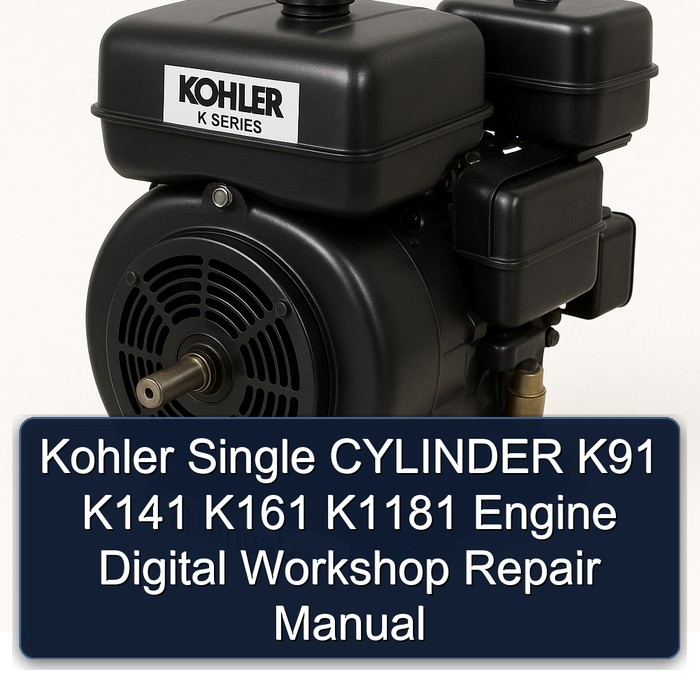 Briggs And Stratton Single Cylinder Kohler K91 K141 K161 K1181 Engine Digital Service Repair Workshop Manual PDF