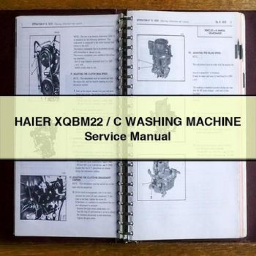 Washing Machines Haier Xqbm22 / C Machine Service Repair Workshop Manual PDF