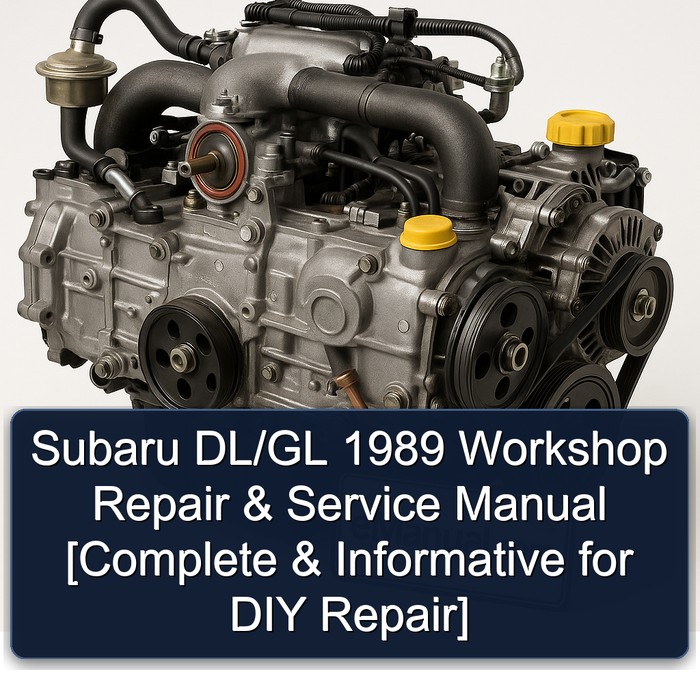 1989 Subaru EA Series Dl/gl [ Informative DIY ] Service Repair Workshop Manual PDF