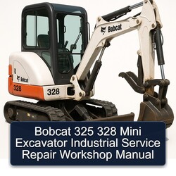 Bobcat 325 328 Mini Excavator Industrial Service Repair Workshop Manual PDF