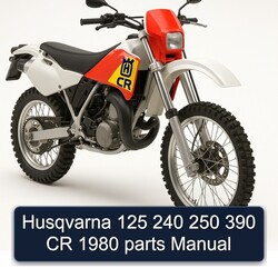 1980 Husqvarna CR Models 125 240 250 390 Parts Catalog PDF