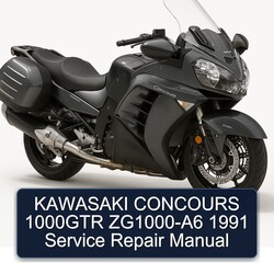 1991 Kawasaki Concours Models 1000GTR Zg1000-a6 Service Repair Workshop Manual PDF