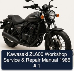 1986 Kawasaki Eliminator ZL600 Service Repair Workshop Manual PDF