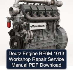 Deutz 1013 Engine BF6M Service Repair Workshop Manual PDF