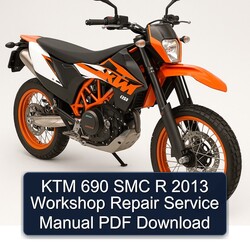 2013 KTM 690 SMC R Service Repair Workshop Manual PDF