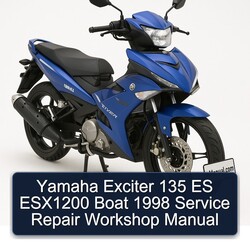 1998 Yamaha Exciter 135 ES ESX1200 Boat Service Repair Workshop Manual PDF