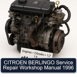 1996 Citroen Berlingo Service Repair Workshop Manual PDF
