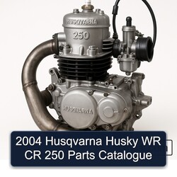 2004 Husqvarna 250 Husky WR CR Parts Catalog PDF