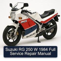 1984 Suzuki RG Series 250 W Service Repair Workshop Manual PDF
