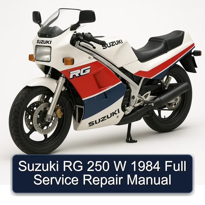 1984 Suzuki RG Series 250 W Service Repair Workshop Manual PDF
