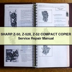 Sharp Z-50 Z-52II Z-52 Compact Copier Service Repair Workshop Manual PDF