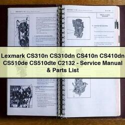 Lexmark CS310N CS310DN CS410N CS410DN CS510DE CS510DTE C2132 Parts Catalog PDF