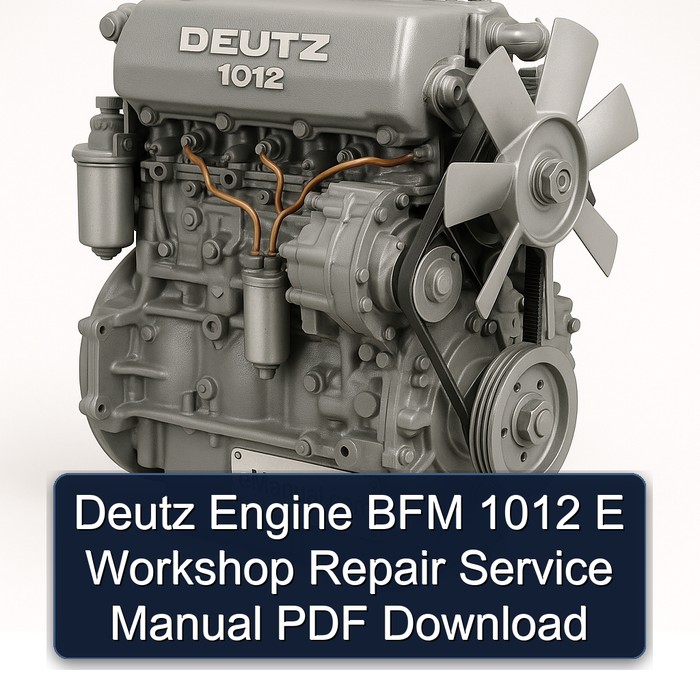 Deutz 1012 Engine BFM E Service Repair Workshop Manual PDF