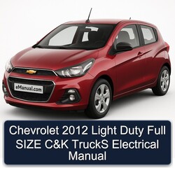 2012 Chevrolet Spark Light Duty Size C K Trucks Electrical Service Repair Workshop Manual PDF