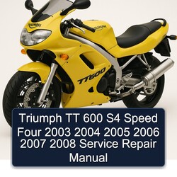 2003-2008 Triumph TT 600 S4 Speed Four Service Repair Workshop Manual PDF