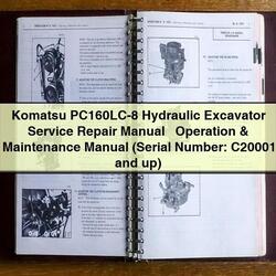 Komatsu Pc160lc-8 Hydraulic Excavator Operation (serial Number: C20001 Up) Service Repair Workshop Manual PDF