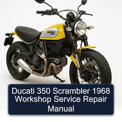 1968 Ducati Scrambler 350 Service Repair Workshop Manual PDF