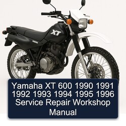 1990-1996 Yamaha XT Models 600 Service Repair Workshop Manual PDF