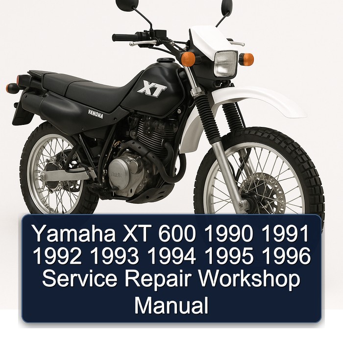 1990-1996 Yamaha XT Models 600 Service Repair Workshop Manual PDF