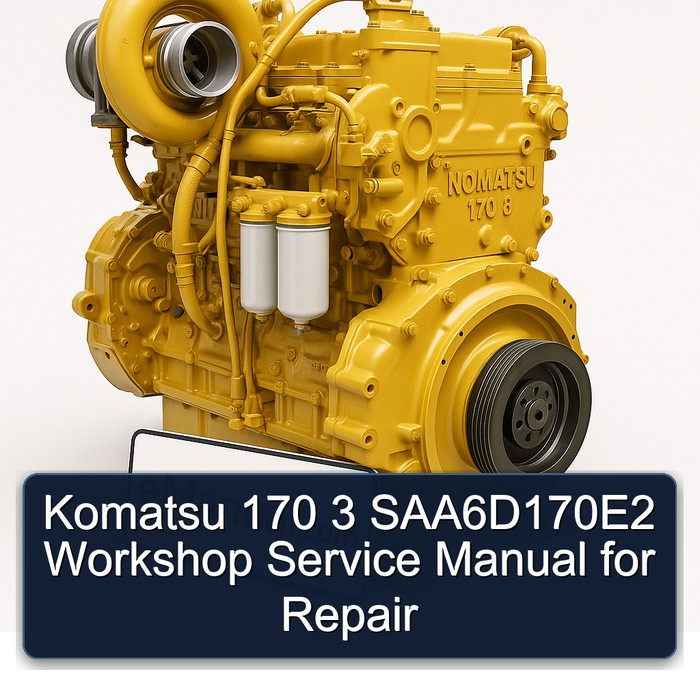 Komatsu 170 3 Saa6d170e2 Service Repair Workshop Manual PDF