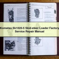 Komatsu Sk1020-5 SKID-STEER Loader Service Repair Workshop Manual PDF