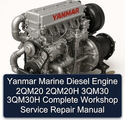 Yanmar Marine Diesel Engine 2qm20 2qm20h 3qm30 3qm30h Service Repair Workshop Manual PDF