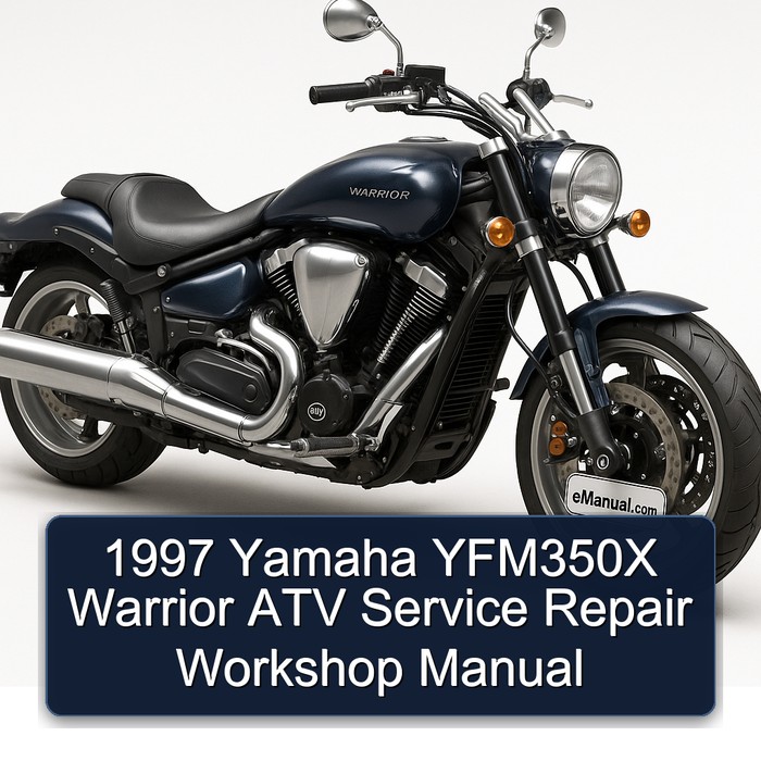 1997 Yamaha Warrior YFM350X ATV Service Repair Workshop Manual PDF