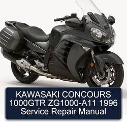 1996 Kawasaki Concours Models 1000GTR Zg1000-a11 Service Repair Workshop Manual PDF