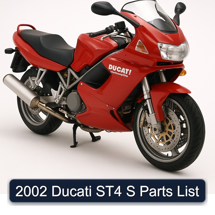 2002 Ducati Sporttouring / ST Models ST4 S List Parts Catalog PDF