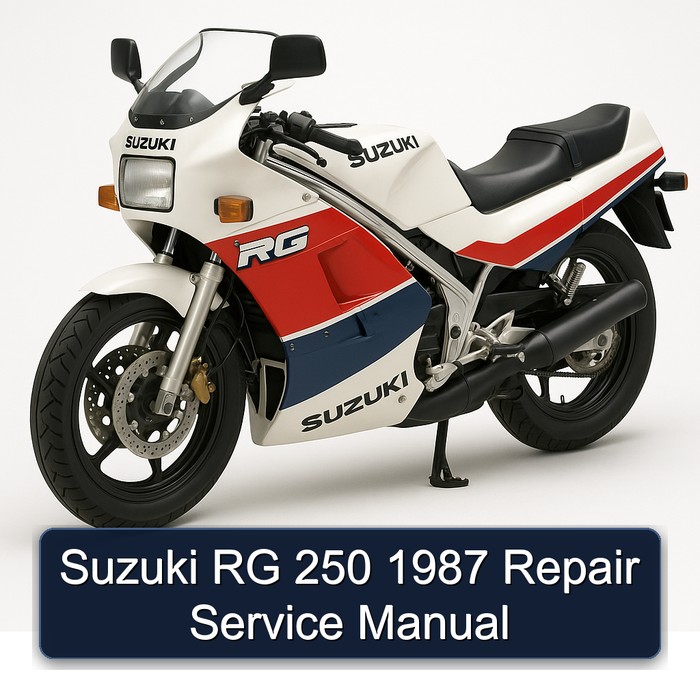 1987 Suzuki RG Series 250 Service Repair Workshop Manual PDF