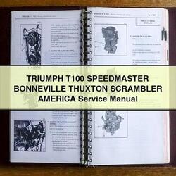Triumph Speedmaster T100 Bonneville Thuxton Scrambler America Service Repair Workshop Manual PDF