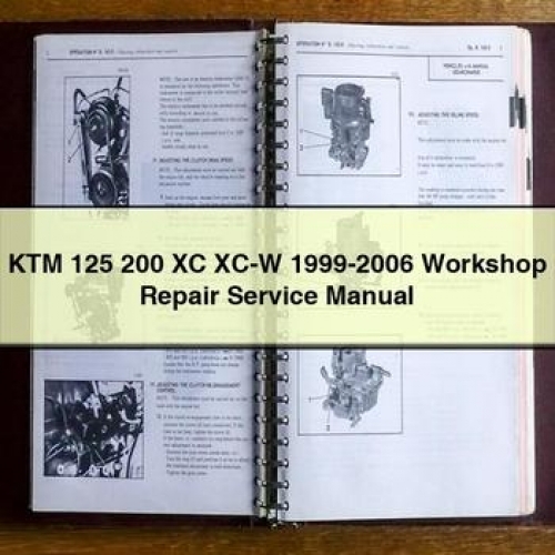 1999-2006 KTM 125 200 XC XC-W Service Repair Workshop Manual PDF