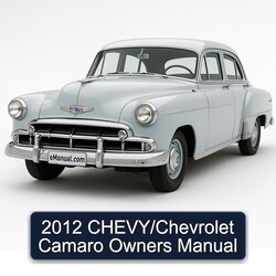 2012 Chevrolet Camaro Chevy/ Owners Owner's Manual PDF