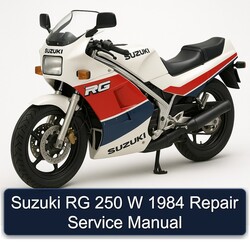 1984 Suzuki RG Series 250 W Service Repair Workshop Manual PDF